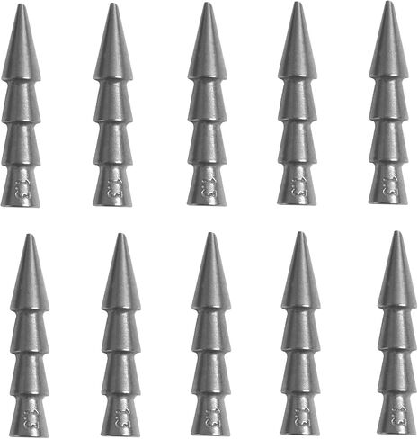Goture 10Pcs Tungsten Nail Weights 25Pcs Nail Weight Kit with Box, Neko Rig Wacky Rig Fishing Weights for Soft Plastic Lures, Nail Sinker Weights for Bass Fishing Weights & Sinkers in Saudi Arabia