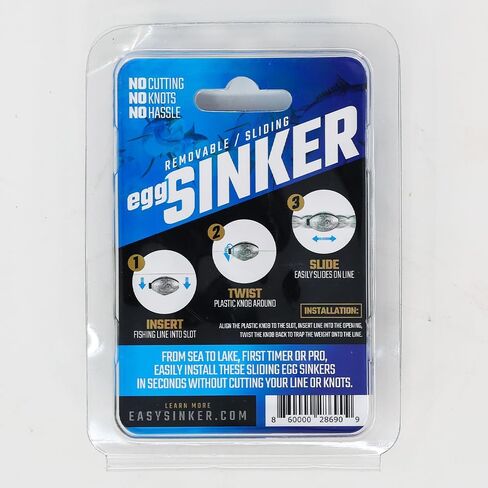Removable & Knotless Fishing Weights for Saltwater Fishing, Tackle Sliding Sinkers for Line & Rod, Oval Fishing Equipment for Sea, Lake in Saudi Arabia