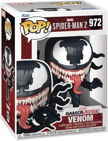 POP Marvel Gamerverse: Spider-Man 2 - Venom Funko Vinyl Figure (Bundled with Compatible Box Protector Case), Multicolored, 3.75 inches in Saudi Arabia