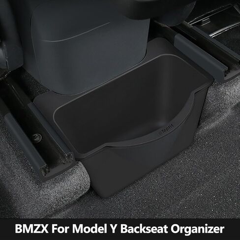 BMZX 3PCS for Tesla Model Y Under Center Console Organizer for Backseat, Sunglasses Holder, Cup Holder, Storage Box Center Organizer Container for Tesla Interior Organize Accessories in Kuwait