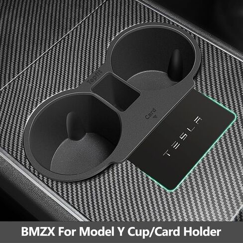 BMZX 3PCS for Tesla Model Y Under Center Console Organizer for Backseat, Sunglasses Holder, Cup Holder, Storage Box Center Organizer Container for Tesla Interior Organize Accessories in Kuwait