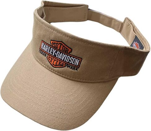 Harley-Davidson Men's Bar & Shield Adjustable Closure Low Crown Bill Visor - Tan in Saudi Arabia