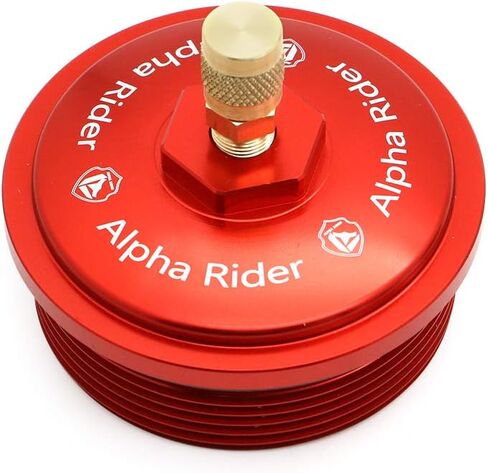 AUTOVIC Red Aluminum Fuel Filter Cap w/Pressure Port For Ford Power-strake 6.0L 2003-2007 in Saudi Arabia