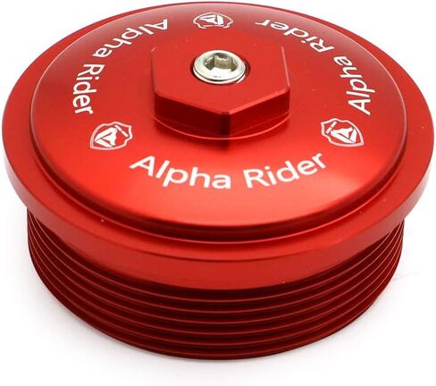 AUTOVIC Red Aluminum Fuel Filter Cap w/Pressure Port For Ford Power-strake 6.0L 2003-2007 in Saudi Arabia