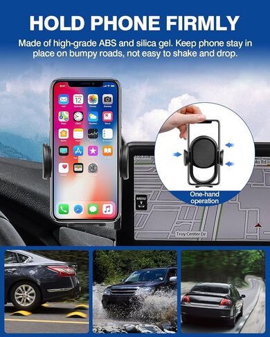 Autorder Car Phone Holder for 2021-2025 Ford Escape Accessories 8-Inch Cell Phone Mount with Dash Organizer Hands-Free 360 Degree Rotation(Not fit 13.2" Screen) in Saudi Arabia
