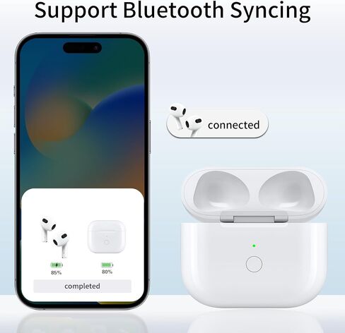 USB-C Charging Case for AirPods 3, Type-C Charger Port for Airpod 3rd Generation Replacement and Built-in 620 mAh Battery Charging Case Support Wireless & Wired with Safety Lanyard in Saudi Arabia