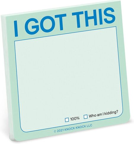 Knock Knock I Got This Sticky Note (Pastel Version, 3 x 3-inches) (Pack of 1) in Saudi Arabia