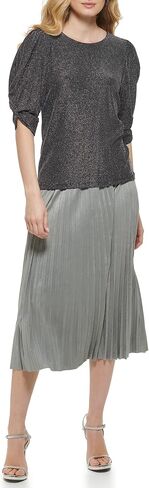 DKNY Women's Everyday Essential Puff Sleeve Top in Saudi Arabia