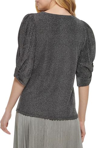DKNY Women's Everyday Essential Puff Sleeve Top in Saudi Arabia