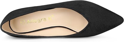 Allegra K Women's Pointy Toe Slip-on Low Chunky Heels Pumps in Saudi Arabia
