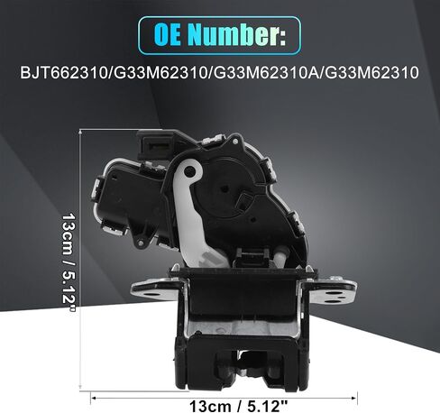 uxcell Replacement Rear Liftgate Door Lock Actuator for Mazda CX-9 2016-2019 for Mazda CX-5 2013-2016 for Mazda 3 Hatchback 2010-2015 Tailgate Latch Assembly No.BJT662310/G33M62310 in Saudi Arabia