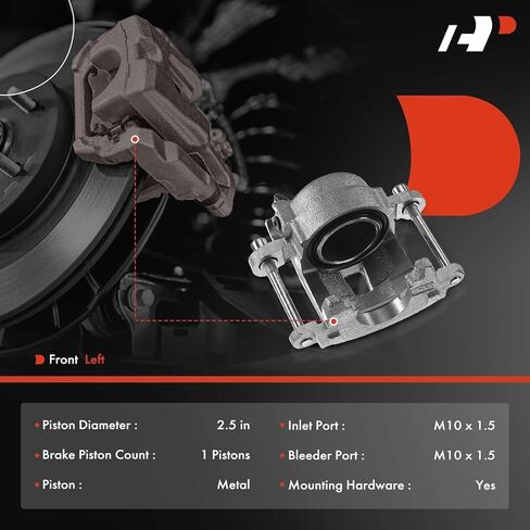 A-Premium Disc Brake Caliper Assembly Without Bracket Compatible with Select Chevy, Cadillac, GMC, Buick and Oldsmobile Models - Blazer, S10, Seville, Riviera, Jimmy, Sonoma, Syclone - Front Driver in Saudi Arabia