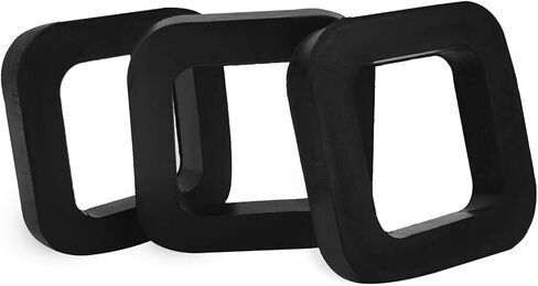 3 Pack 2-inch Hitch Receiver Silencer Pad for Adjustable Ball Mounts Reduces Rattle & Eliminate Noise, Provides Cushion Between Hitch Receiver and Tow Hitches, Black in Saudi Arabia