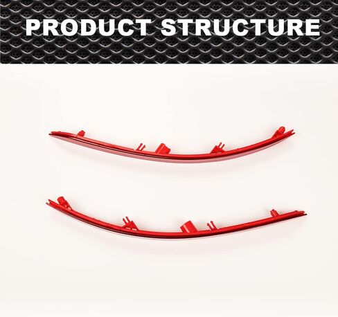 Red Rear Bumper Reflector Set Driver and Passenger Side Compatible with Ford Fusion Energi SE 2013-2016/Fit Fusion Energi Titanium, S, SE, SE Hybrid, Titanium, Titanium Hybrid 2013-2016 in Saudi Arabia