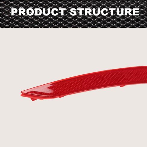 Red Rear Bumper Reflector Set Driver and Passenger Side Compatible with Ford Fusion Energi SE 2013-2016/Fit Fusion Energi Titanium, S, SE, SE Hybrid, Titanium, Titanium Hybrid 2013-2016 in Saudi Arabia