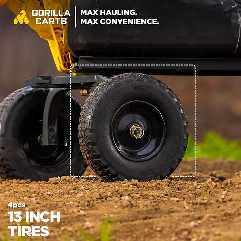 غوريلا كارتس 13 بوصة إطار بديل مسطح لعربات المرافق GCG-4، GCG-2140، GOR4PS، GOR400، GOR4G، GOR5، GOR800(B)-COM، GOR801، وGCG-900 in Kuwait