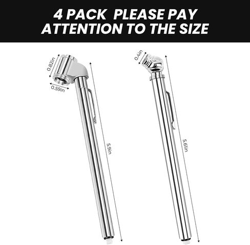 4 عبوات من قياس ضغط الإطارات بالقلم الرصاص، رأس مزدوج 10-120 رطل لكل بوصة مربعة و0-50 رطل لكل بوصة مربعة قياس هواء برأس واحد ضغط الإطارات شديد التحمل للسيارات والشاحنات والدراجات النارية وRVS والدراجات in Kuwait