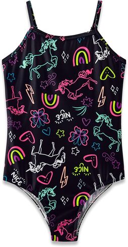 Girls Mermaid Floral Swimsuit Bathing Suit Size 2T-10 Toddler, Little & Big Kids in Kuwait