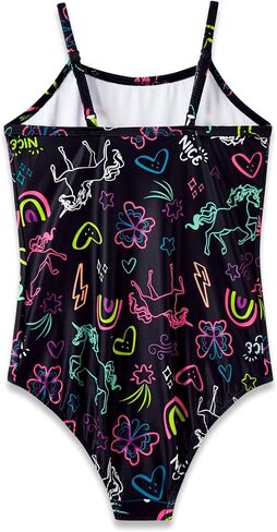 Girls Mermaid Floral Swimsuit Bathing Suit Size 2T-10 Toddler, Little & Big Kids in Kuwait