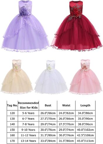 Flower Girl Lace Dress for Kids Wedding Bridesmaid Pageant Party Formal Gown Princess Communion Tulle V-Back Dresses in Saudi Arabia