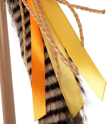 SmartyKat Instincts HappyNip Fly 'N Frenzy Extendable Wand Teaser Cat Toy, Contains Catnip & Silvervine - Brown, One Size in Saudi Arabia