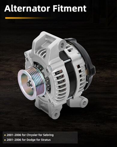OCPTY Alternators Alternator 13868 2001-2006 for Chrysler for Sebring,2001-2006 for Dodge for Stratus 13868 04606755AC 04606755AD 4606755AC 4606755AD in Saudi Arabia