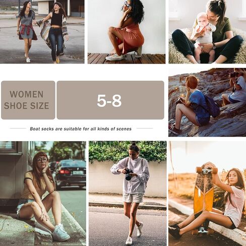 ACTINPUT 7 Pairs No Show Socks Women Low cut Socks for Women Non Slip Cotton Casual Flat Boat Line Socks 5-8 in Saudi Arabia