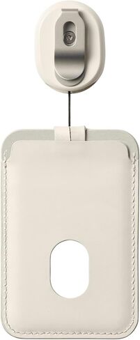 Orbitkey ID Card Holder | Made with LWG-Certified Top Grain Leather and Durable Dyneema Cord | Holds 1 Access Card and 1 Non-RFID Card (with Lanyard, Black) in Saudi Arabia