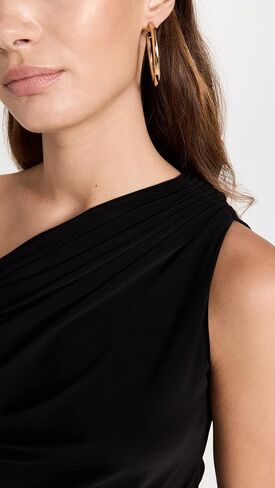 Norma Kamali Women's One Shoulder Peasant Top in Saudi Arabia
