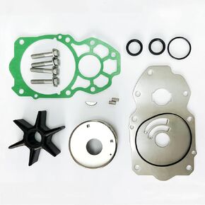Gtion 6CE-W0078-00-00 Water Pump Impeller Repair Kit Compatible with Yamaha 6CE-W0078-01-00 Outboard V6 225 250 300 HP (4.2L) Boat Motor Engine Parts Sierra 18-3470