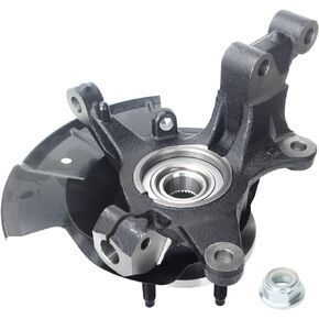 Steering Knuckle Wheel Hub Bearing Assembly Front Left Driver Compatible with Edge 2007 2008 2009 2010 LK055