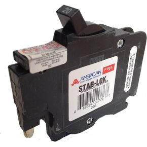 American/Federal Pacific Circuit Breaker, 1-Pole 20-Amp Thin Series in Saudi Arabia