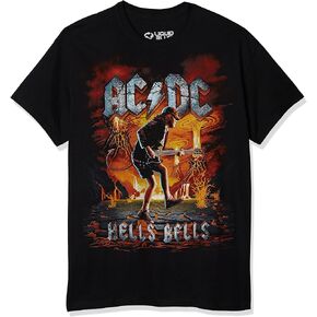 Liquid Blue Unisex-Adult Ac/Dc Rock Eruption Short Sleeve T-Shirt