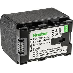 Kastar BN-VG121 Battery 1-Pack Replacement for JVC GZ-MS250U GZ-HM30 GZ-HM30BU GZ-HM30U GZ-HM33 GZ-HM35 GZ-HM35U GZ-HM40 GZ-HM50 GZ-HM50U GZ-HM65 GZ-HM300 GZ-HM300BU GZ-HM300BUS GZ-HM300SEK Camera