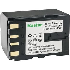 Kastar BN-V416 Battery 4-Pack Replacement for JVC GR-D200 D201, GR-D2000, GR-D21, GR-D22, GR-D23, GR-D30, GR-D30US, GR-D31, GR-D31US, GR-D32, GR-D32US, GR-D33, GR-D33US, GR-D34 Camera