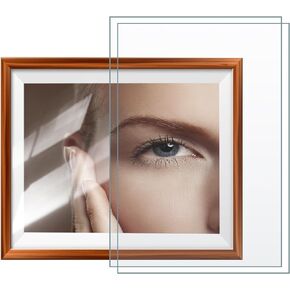 High-definition cut explosion-proof non-glare photo frame glass replacement film, 2-pack 4 * 6 Grease proof High-Definition Plexiglass cover plate(4" x6"/2PACK)