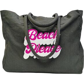 Organix 100% Organic Cotton Canvas Beach Tote Bag for Women, Women Large Canvas Tote Bag for Shopping, Shoulder Bag for Pool