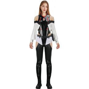 Lucyna Cosplay Women’s Bodysuit Punk PU leather Leotard One-piece suits Girl Jumpsuit Anime Cosplay Outfit