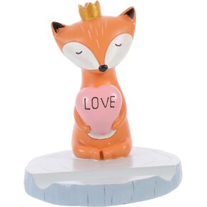 CHILDWEET 1pc Mobile Phone Holder Decoration Mobile Phone Holder for Desk Phone Stand for Desk Cellphone Stand Desktop Phone Rack Cell Phone Kickstand Cartoon Phone Holder Fox Rabbit Resin