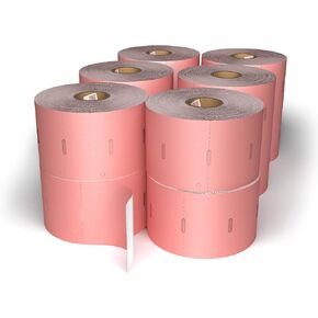 2.25in. X 1.375in. Direct Thermal Perforated Tags for Consignment, Barcoding and Tagging. Compatible The Zebra, Rollo, and More. 800999-009 and 10003282 Compatible -12 Rolls (Red)