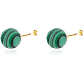 Turquoise Earrings for Women Girls Elegant Handmade Lightweight Statement Round Genuine Turquoise Stud Earrings Mother'S Day Jewelry Birthday Gifts