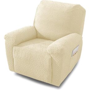 NORTHERN BROTHERS Recliner Chair Covers, Lazy Boy Recliner Covers, Stretchy Cover for Recliner Chairs, Beige