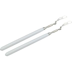 Winged Sirenny 2 pcs Telescopic Retractable Rods with Swivel Hooks for Worship Streamers, Portable Church Dance Ministry Accessory