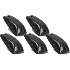 5 X Cab Marker Light, Cab Roof Running Lights, Top Clearance Light w/T10 Plug Compatible with 1988-2002 Chevy/GMC C1500 C2500 C3500 K1500 K2500 K3500 Pickup Trucks (without Bulbs) (Amber Housing)