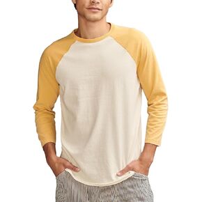 Lucky Brand Men's Eco Jersey 3/4 Sleeve Raglan