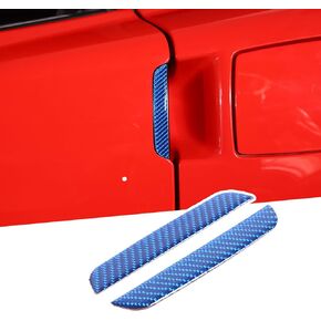 LLKUANG Real Carbon Fiber Exterior Door Handle Protector Trim Frame Cover Sticker Fit for Chevrolet Corvette C6 Z06 ZR1 2005-2013 Door Bowl Protector Trim Cover Door Handle Decorate Sticker