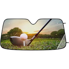 Basketball Sport Car Windshield Sun Shade Love Heart Ball Front Window Sunshades Foldable UV Ray Sun Visor Protector for Sedans SUV Trucks Sun Shield Keep Your Vehicle Cool