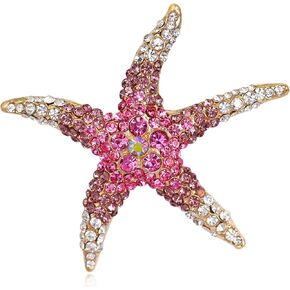 Dainty Rhinestone Brooch Octopus Sea Turtle Starfish Goldfish Enamel Dolphin Pin Costume Jewelry Scarf Clip Accessories in Saudi Arabia