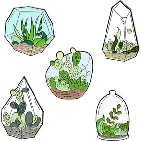 5 صور الألوة الكافور الصبار بروش دبوس مجموعات النباتات النضرة المينا بروش دبابيس الأزياء التلبيب دبابيس ملحق لحقائب الظهر شارات القبعات أكياس للنساء الفتيات الاطفال هدية in Kuwait