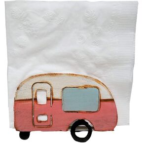 Liphontcta Camping Decor Vintage Camper Napkin Holder, Metal